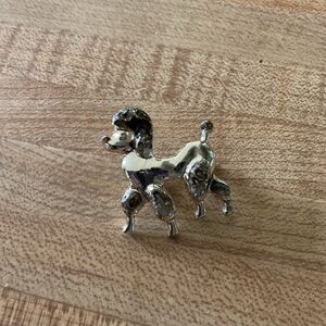1950’s Poodle Brooch, Silver with Marcasite!